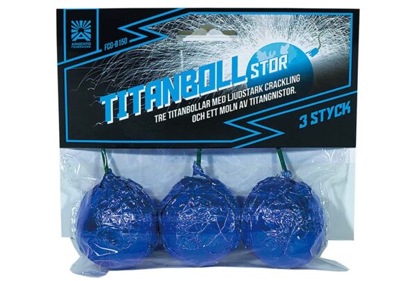 Titanboll stor